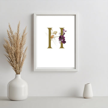 Floral Letter A -Z
