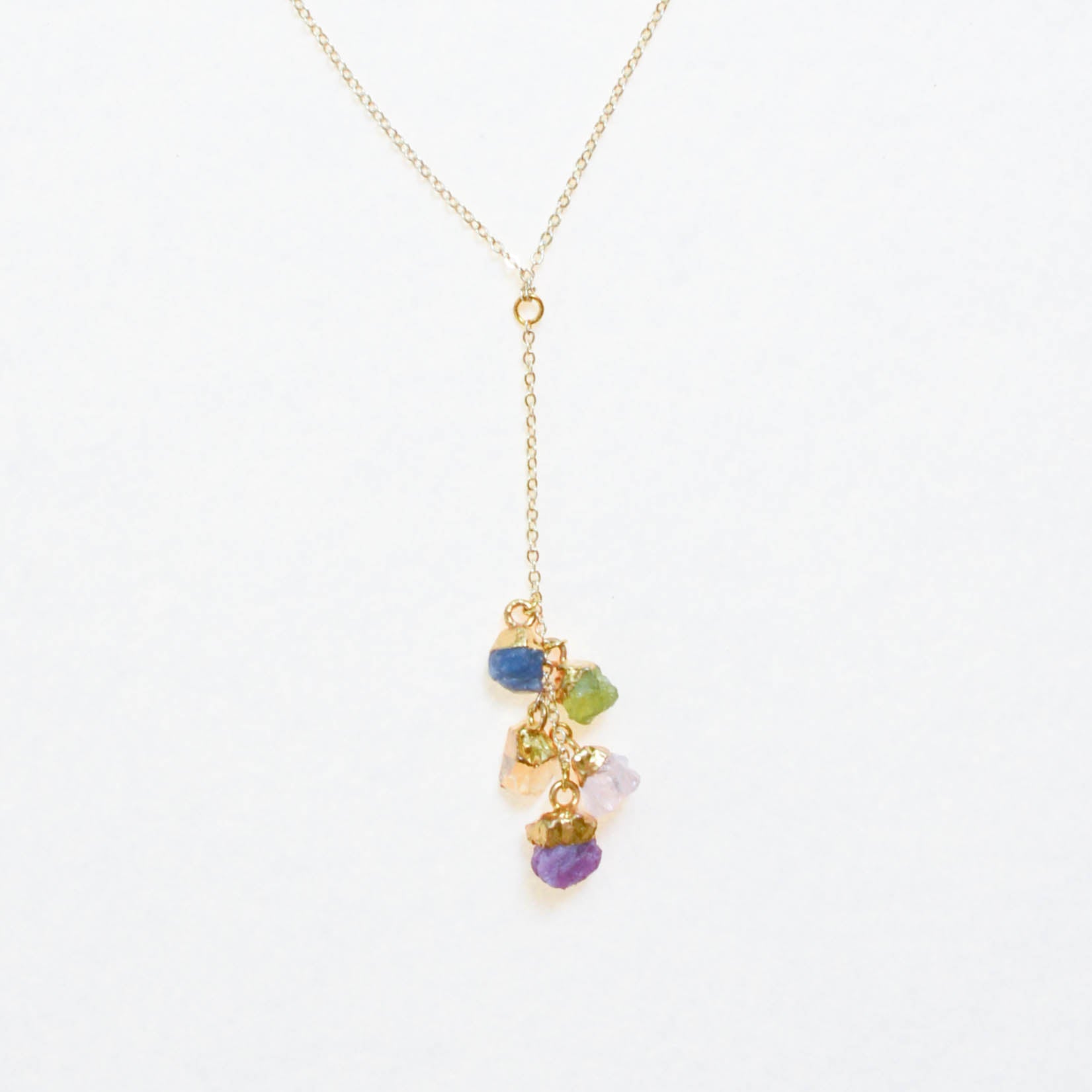 Raw Family Gemstones Necklace