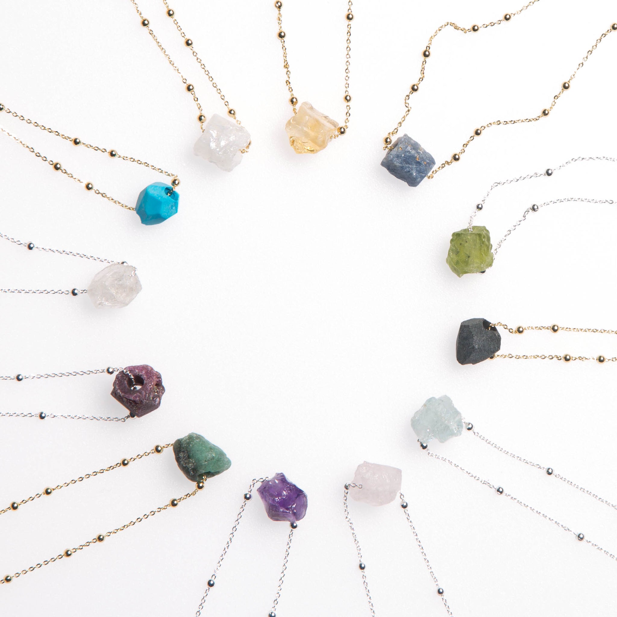 Raw Gemstone Necklaces